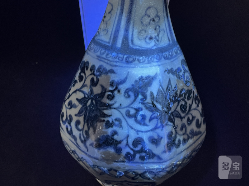 元 青花缠枝莲八方玉壶春瓶 - 图14